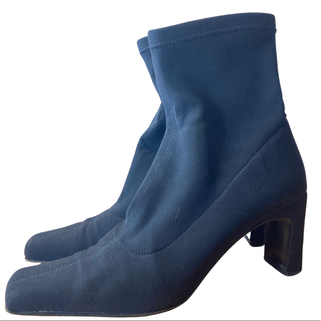 Black Ankle Sock Booties